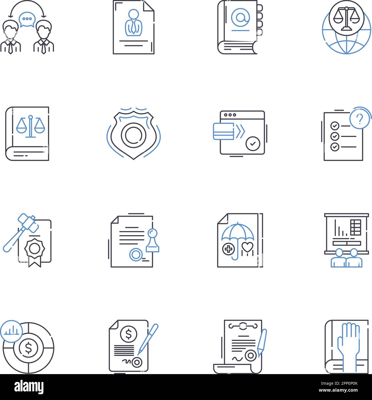 Aviation management line icons collection. Aviation, Management ...