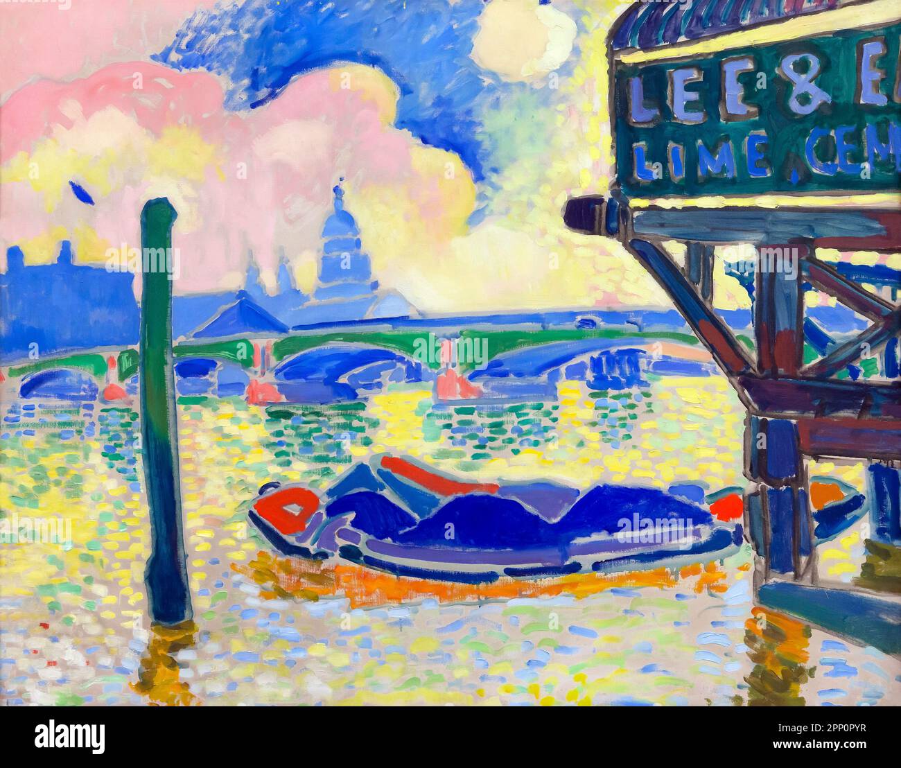Derain、London:The Bridge、希少画集画、新品額付 André Derain. London Bridge. London, winter 1906 | MoMA