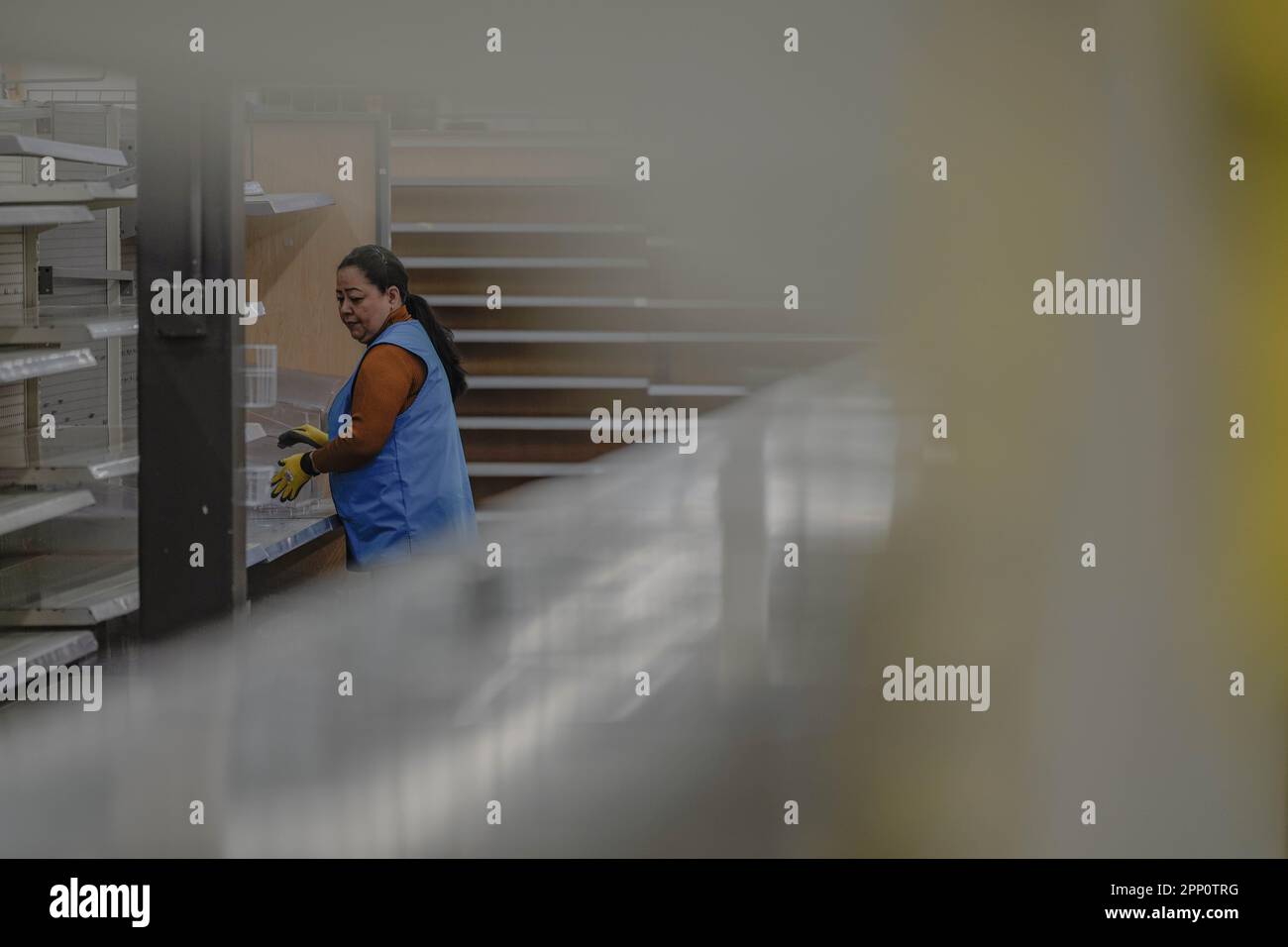Everett, United States. 19th Apr, 2023. An empty Walmart store is seen