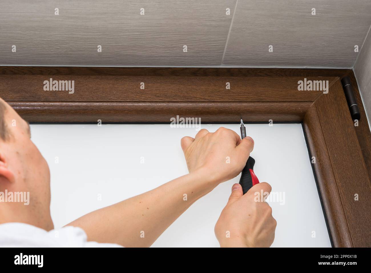 Brown upvc window hires stock photography and images Alamy