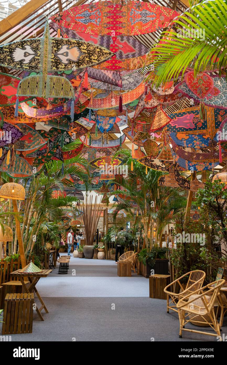 Kuala Lumpur,Malaysia April 21,2023 Traditional Colourful Malay Wau