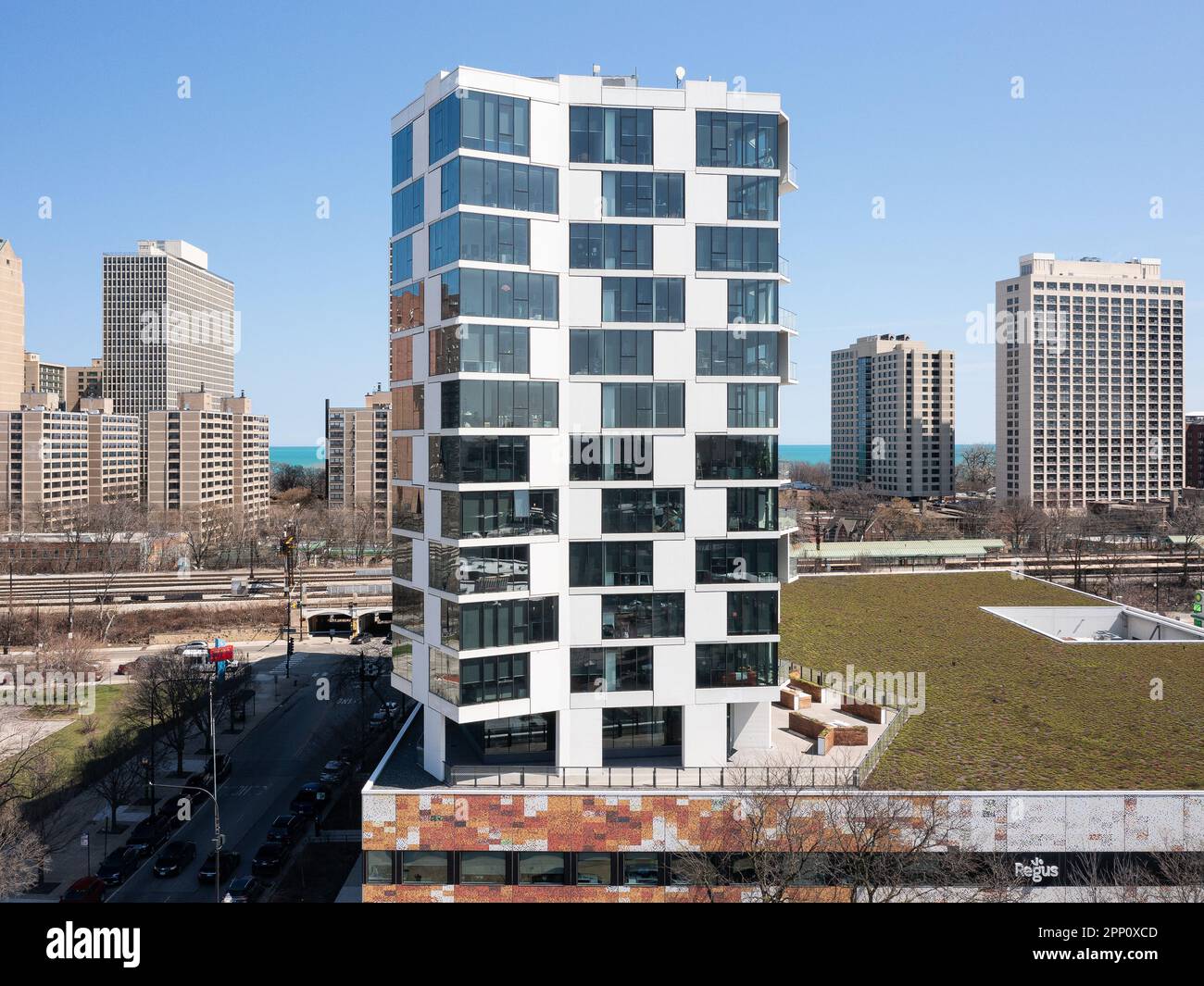 City Hyde Park Apartments designed by Studio Gang Stock Photo Alamy