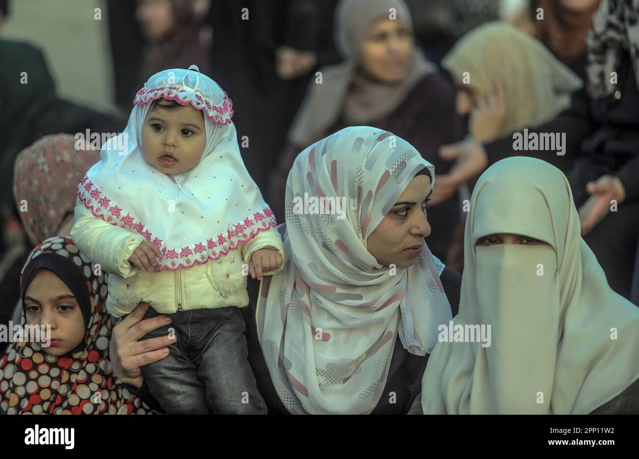 Gaza, Palestine. 21st Apr, 2023. Palestinians attend Eid al-Fitr ...