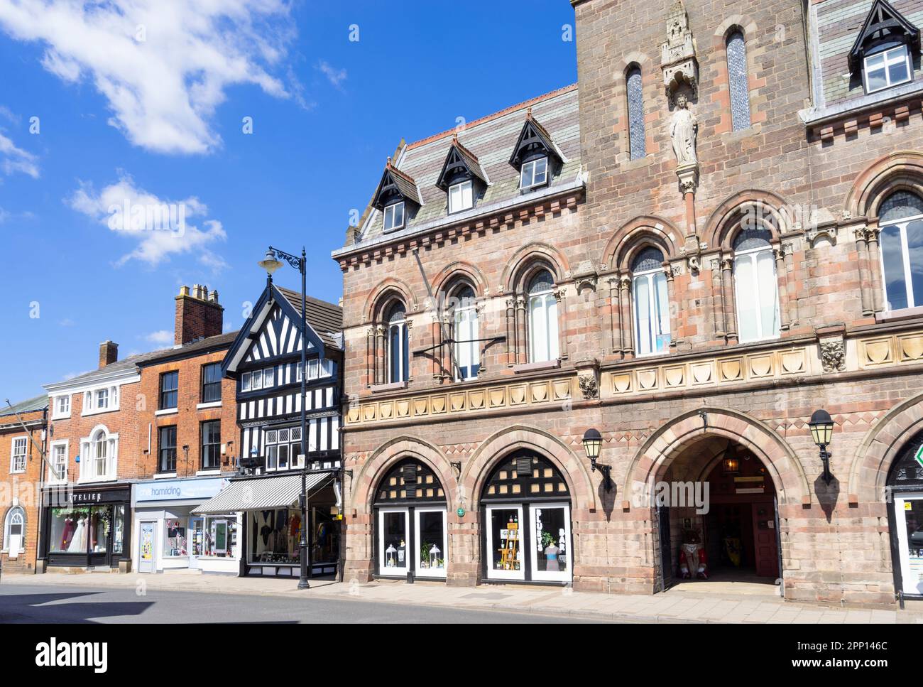 Congleton Town Hall on the High street Congleton town centre Congleton Cheshire East England UK GB Europe Stock Photo