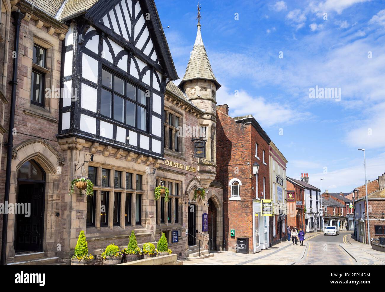 Congleton The Counting House - JD Wetherspoon pub on Swan bank Congleton town centre Congleton Cheshire East England UK GB Europe Stock Photo