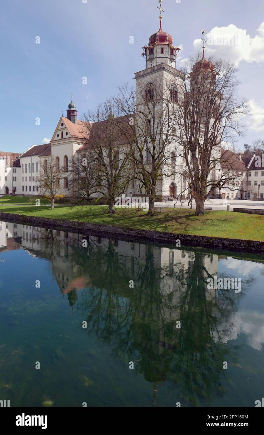 Rheinau Abbey ,Kloster Rheinau, Benedictine monastery in Rheinau