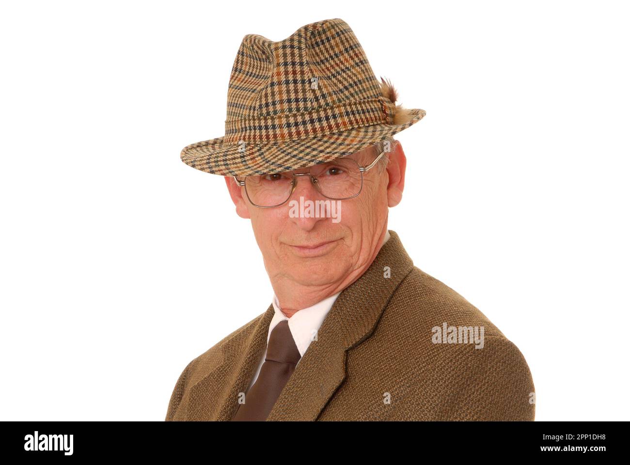 Senior businessman with a rather interesting expression Stock Photo