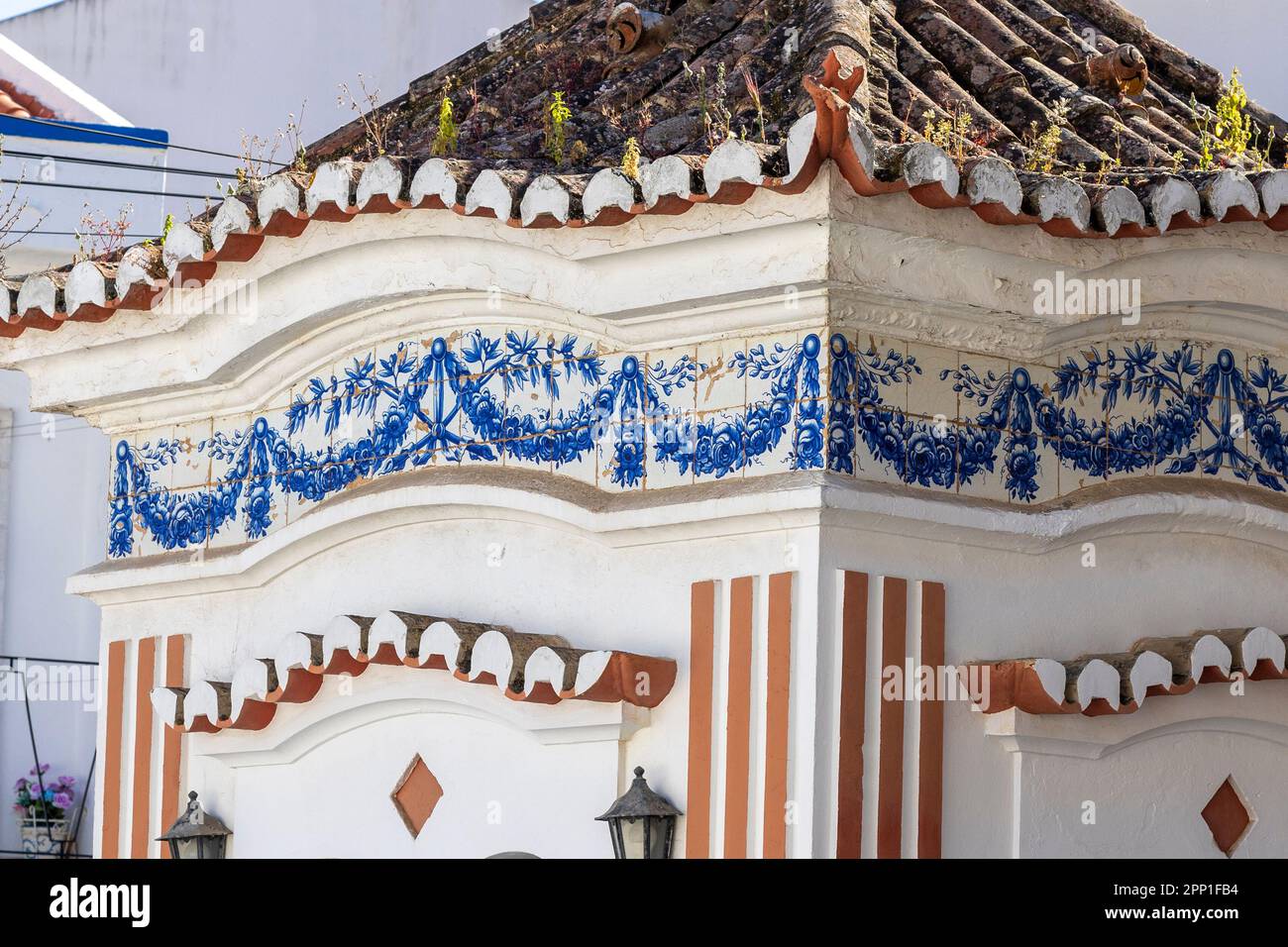 Beautiful restored azulejo tile building in the city of Lagos, Portugal ...