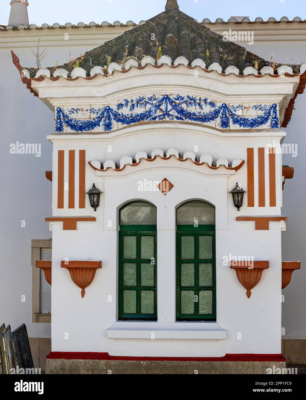 Beautiful restored azulejo tile building in the city of Lagos, Portugal ...