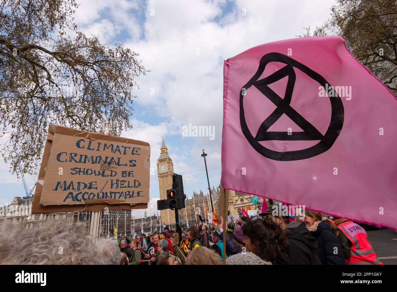 London, UK. 21st Apr 2023. Extinction Rebellion, The Big one, Parliament London United KIngdom Picture garyroberts/worldwidefeatures.com Credit: GaryRobertsphotography/Alamy Live News Stock Photo