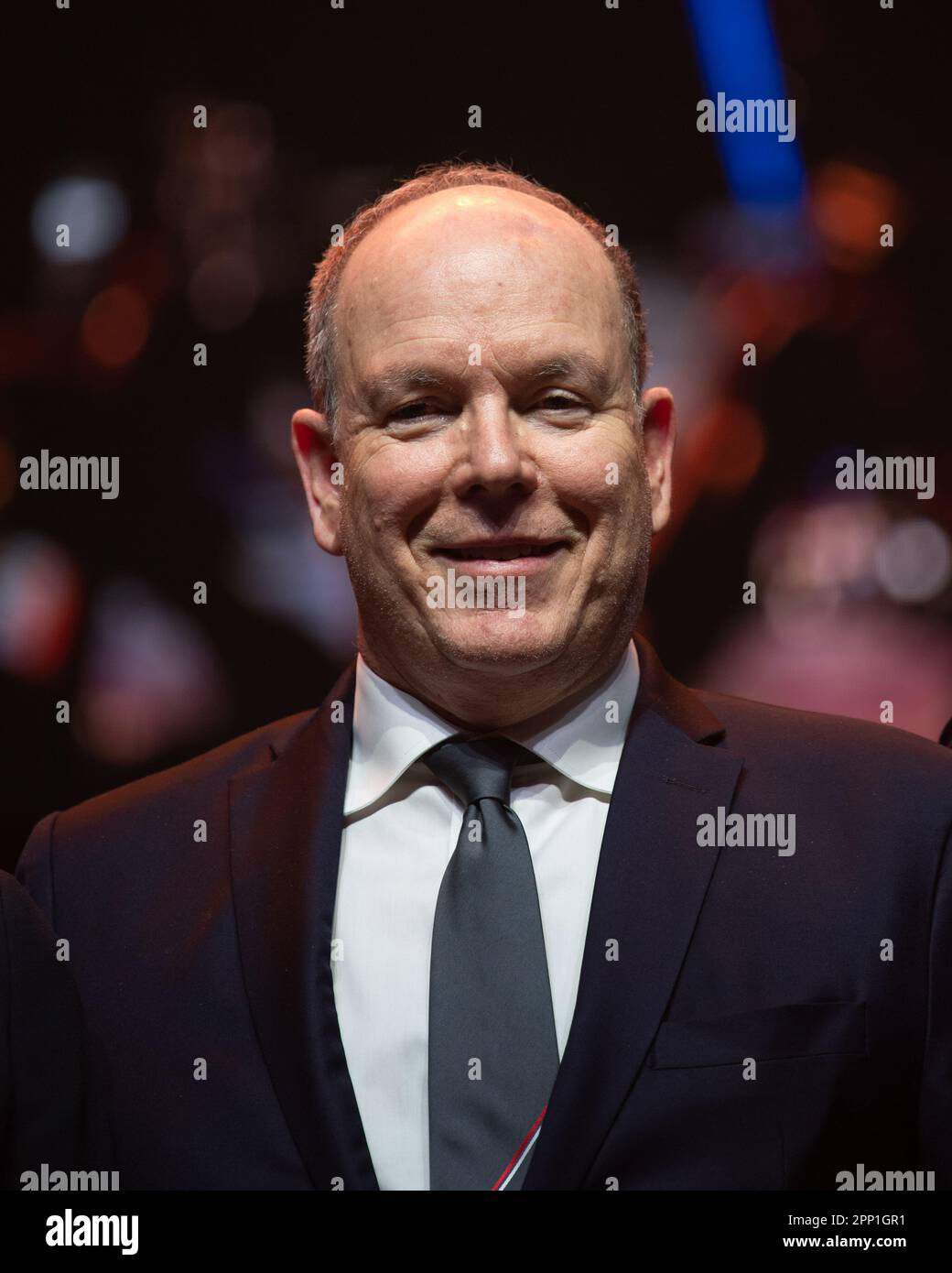 Prince Albert II de Monaco seen during the Rugby Club Toulonnais (RCT) Hall of Fame ceremony. The Rugby Club Toulonnais (RCT) presents the first Rugby Hall of Fame by inducting eight players during a gala evening at the Zenith of Toulon. Stock Photo