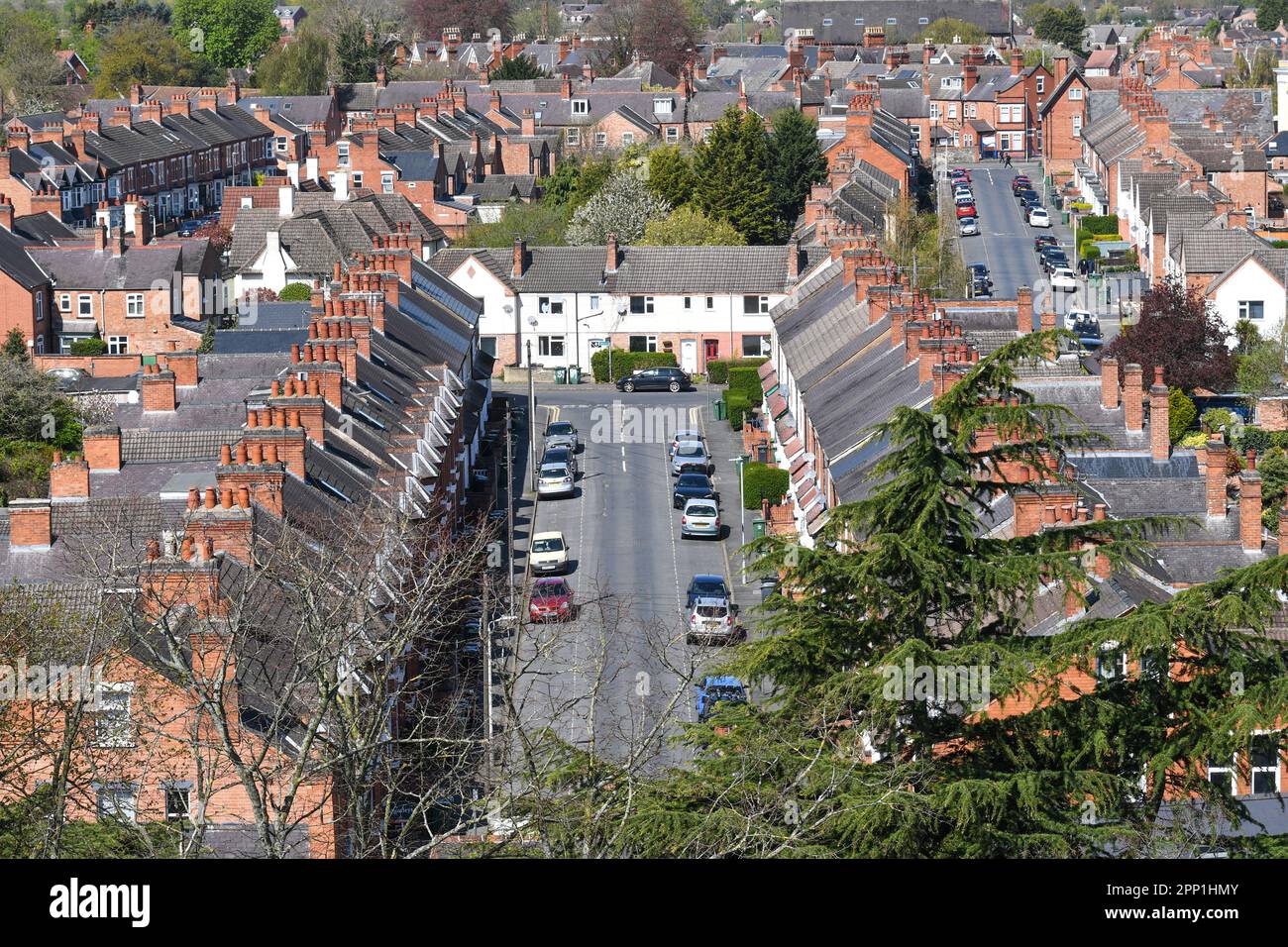 ariel view of loughborough residential areas Stock Photo Alamy