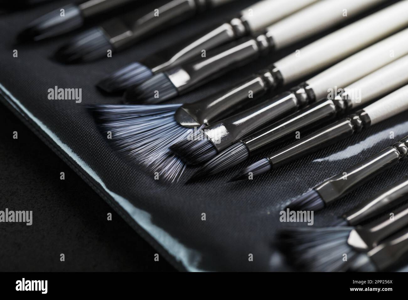Group black brushes paint hi-res stock photography and images - Alamy