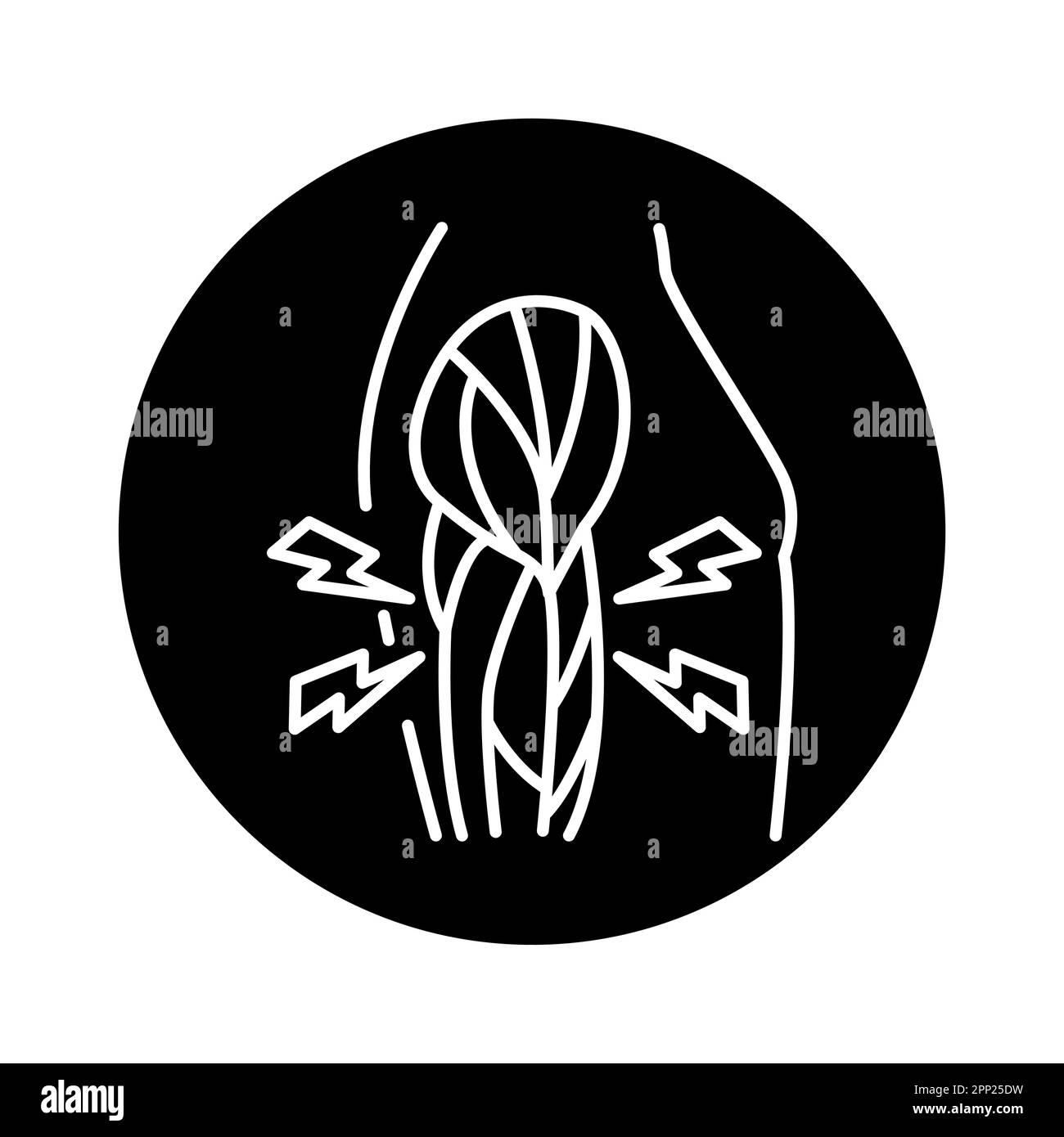 Polymyositis color line icon. Pictogram for web page Stock Vector Image ...