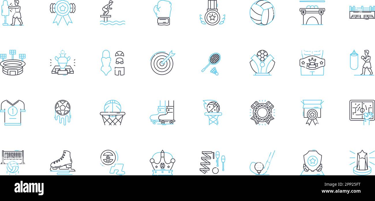 Guidance Supervision linear icons set. Coaching, Mentorship, Direction, Leadership, Support, Management, Control line vector and concept signs Stock Vector