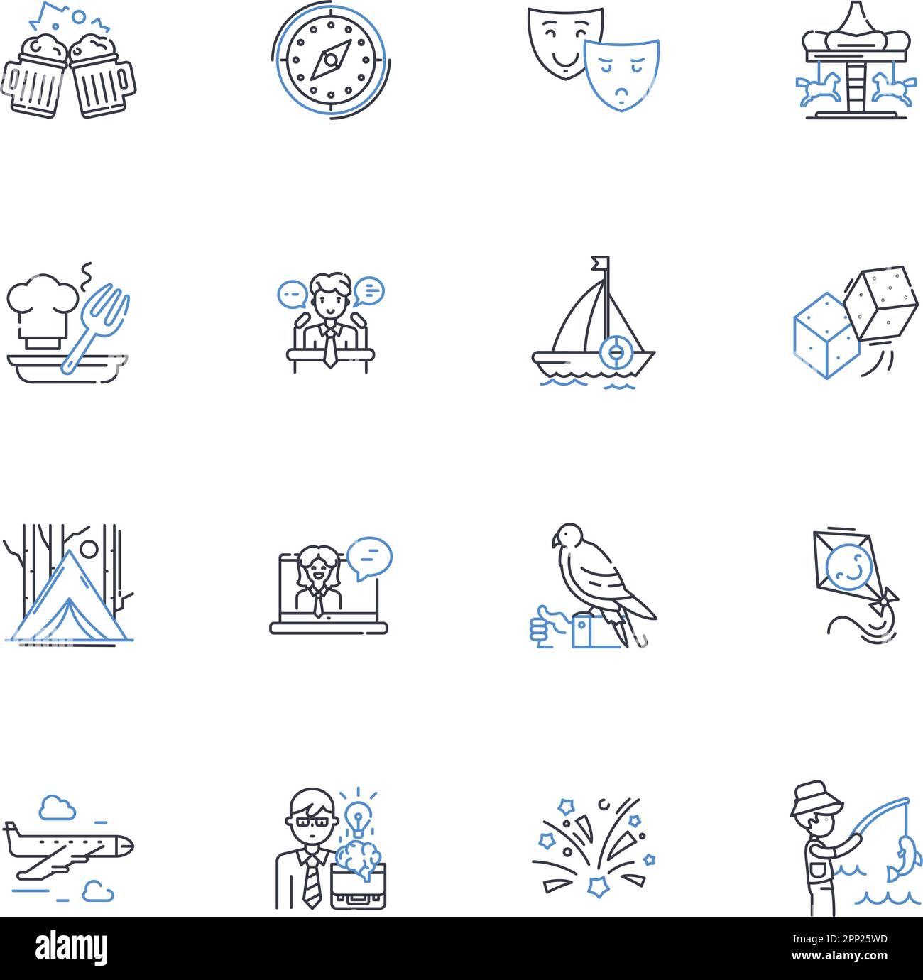 Foodie adventure line icons collection. Gastronomy, Culinary, Gourmet 