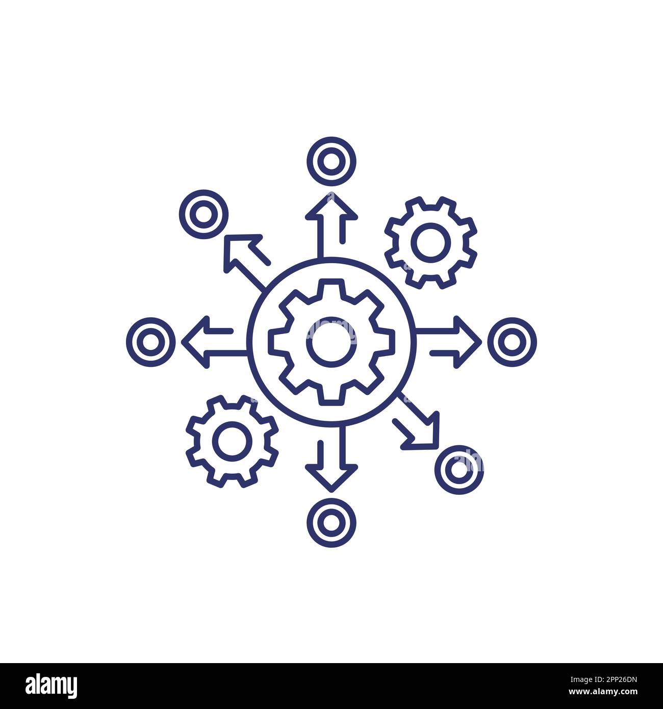process automation, operations line icon Stock Vector Image & Art - Alamy