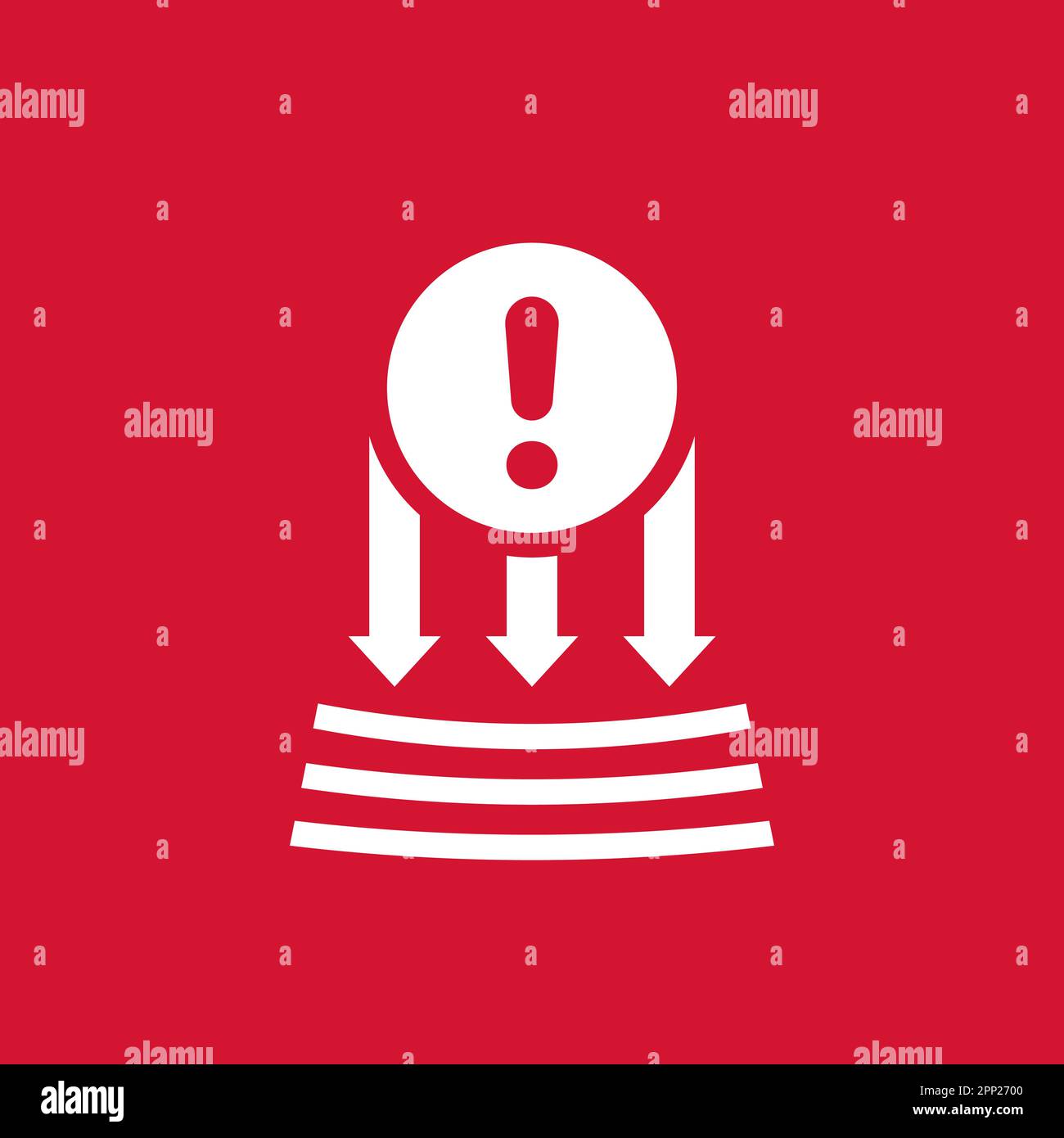 high pressure warning icon, vector sign Stock Vector Image & Art - Alamy