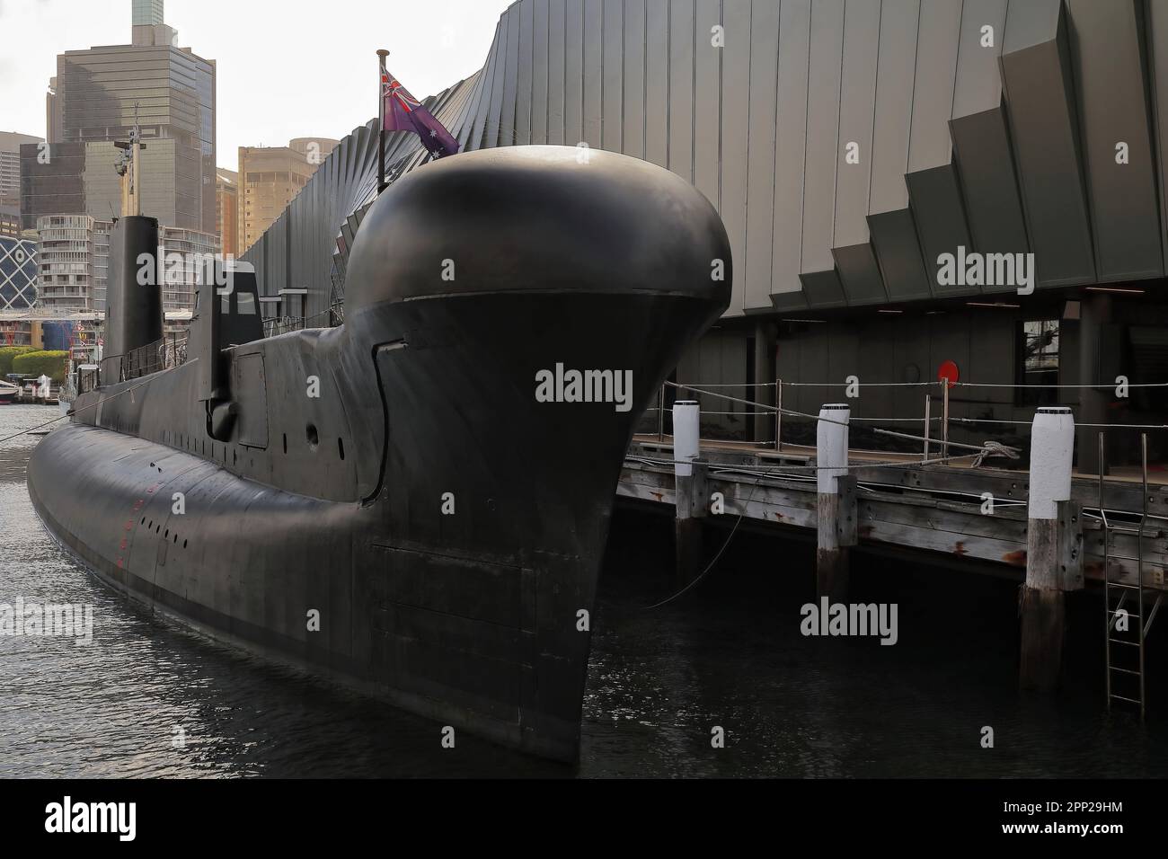 610 Submarine of the Australian National Maritime Museum on display at Darling Harbour. Sydney-Australia. Stock Photo