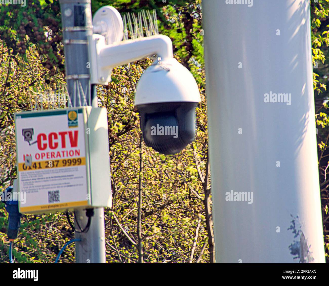 cctv on great western road A82 Stock Photo