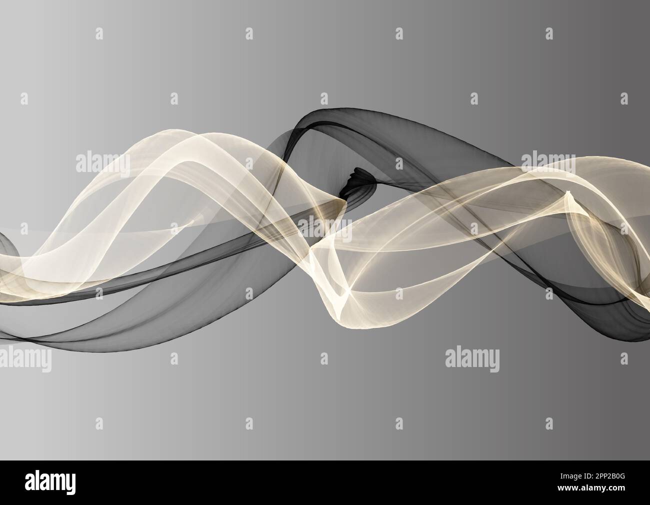 Abstract background with flowing black and gold waves design Stock ...