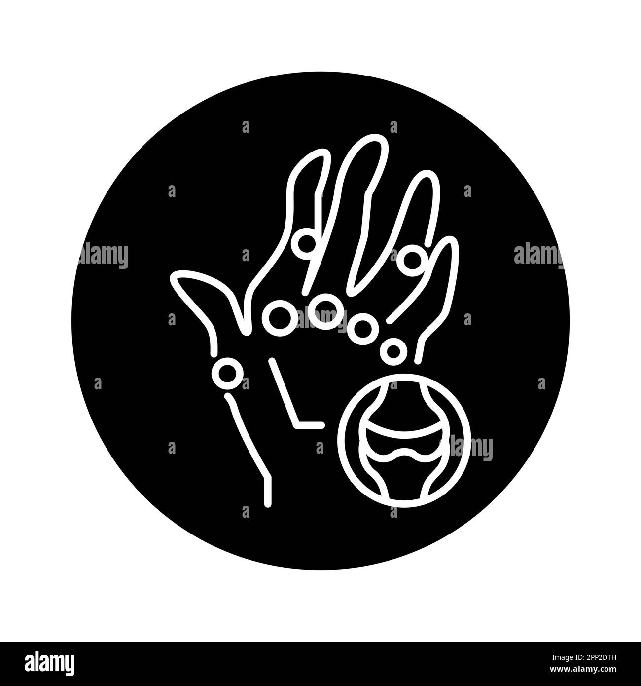 Rheumatoid Arthritis color line icon. Pictogram for web page Stock ...