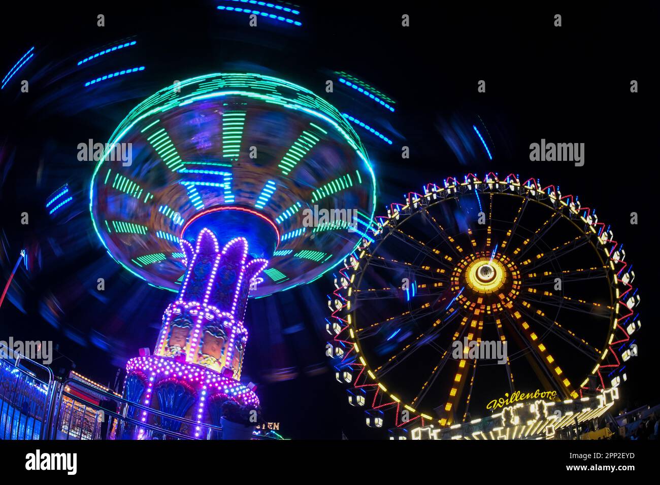 Munich, Germany. 21st Apr, 2023. A Chain Carousel And The Spring ...