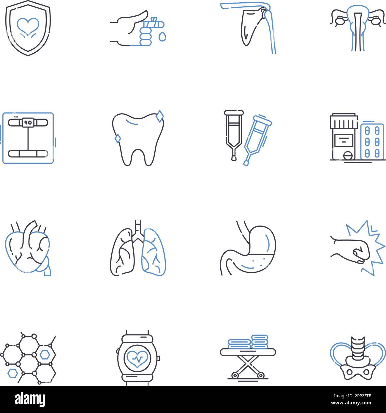 Healthiness line icons collection. Wellness, Nourishment ...
