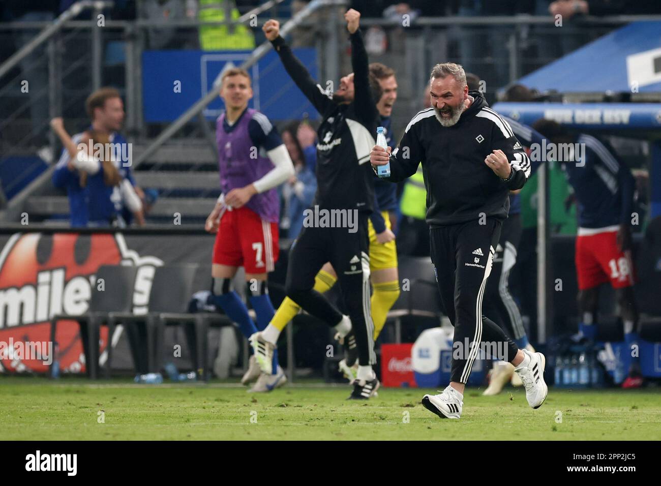 Hamburg, Germany. 21st Apr, 2023. Soccer 2nd Bundesliga, Hamburger SV