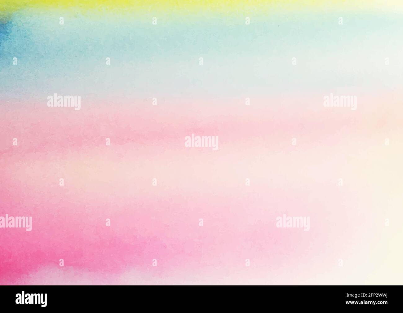 Pastel coloured hand painted watercolour texture Stock Vector