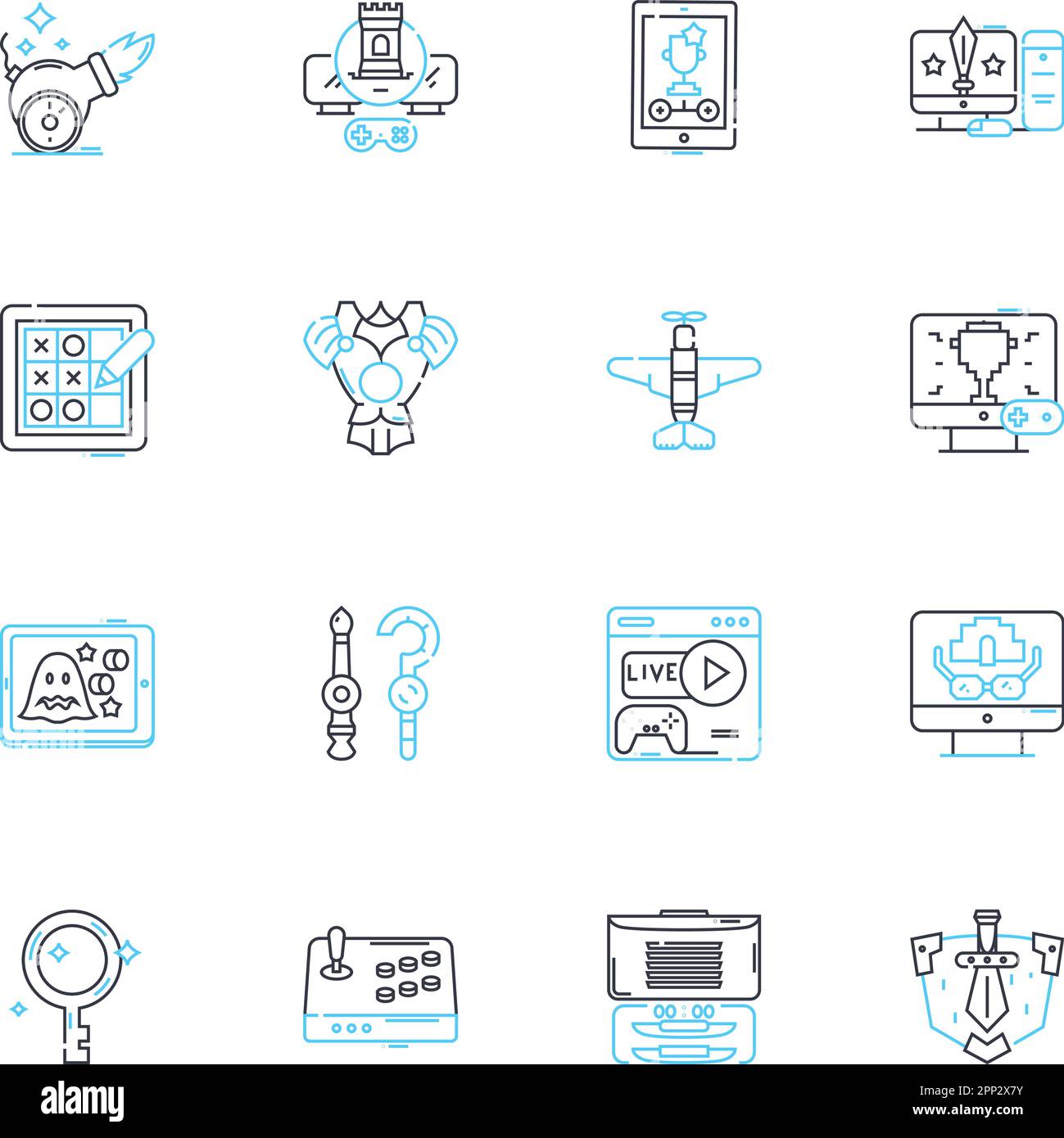 Reward system linear icons set. Incentives, Motivation, Recognition, Points, Bonuses, Loyalty, Achievements line vector and concept signs. Perks Stock Vector