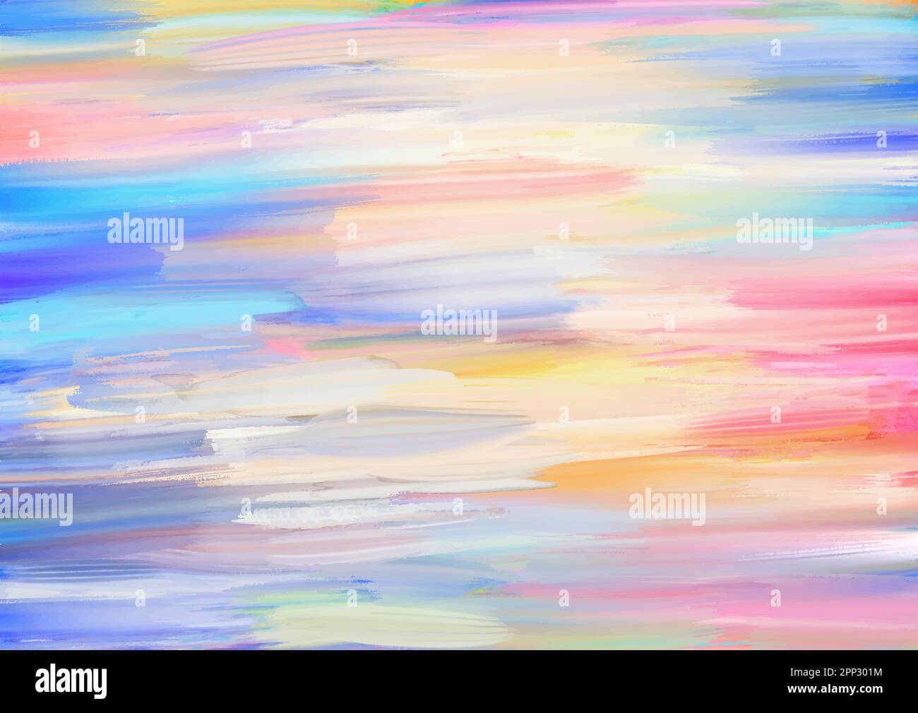 Pastel coloured hand painted background with an abstract oil painting ...