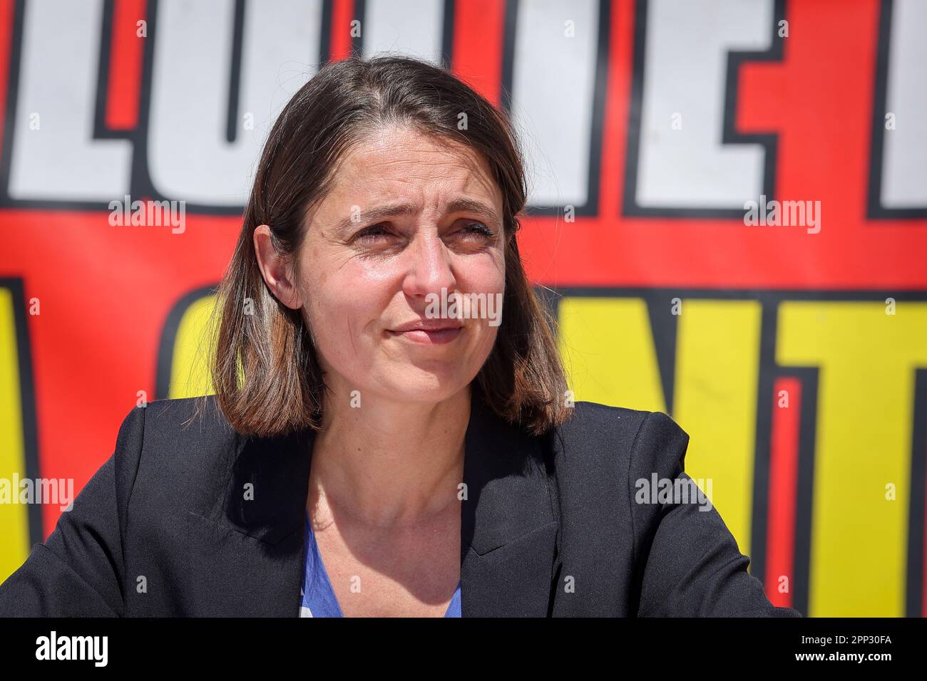 Sophie Binet, the new national secretary of the CGT (General