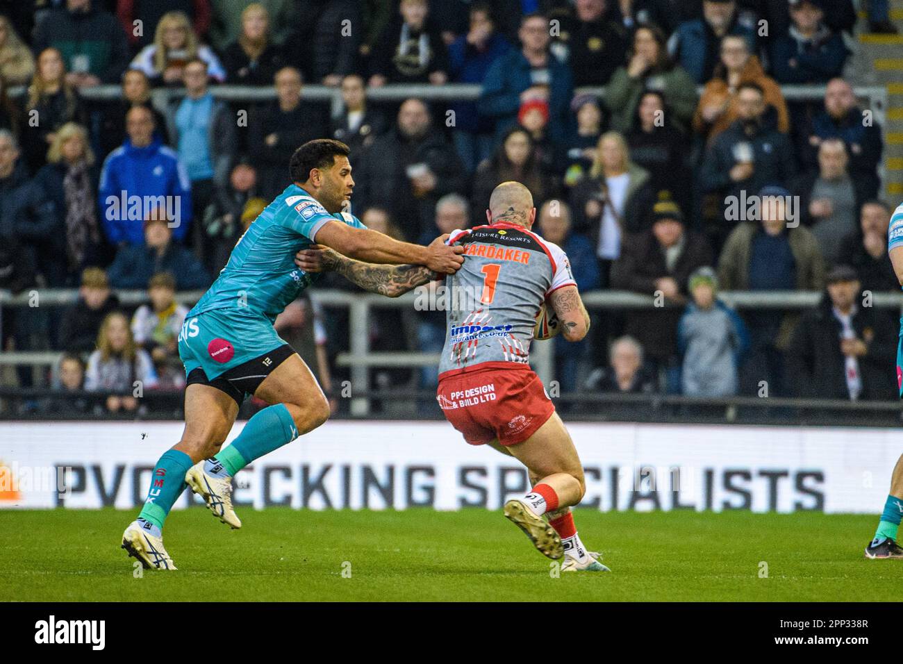 Leigh, Greater Manchester, UK. 21st Apr 2023. Leigh Leopards' Zak ...