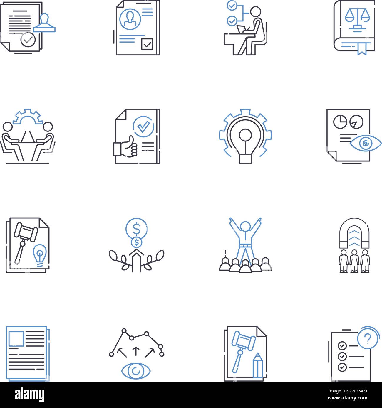 Legal Eagle line icons collection. Lawyer, Advocate, Courtroom, Justice ...
