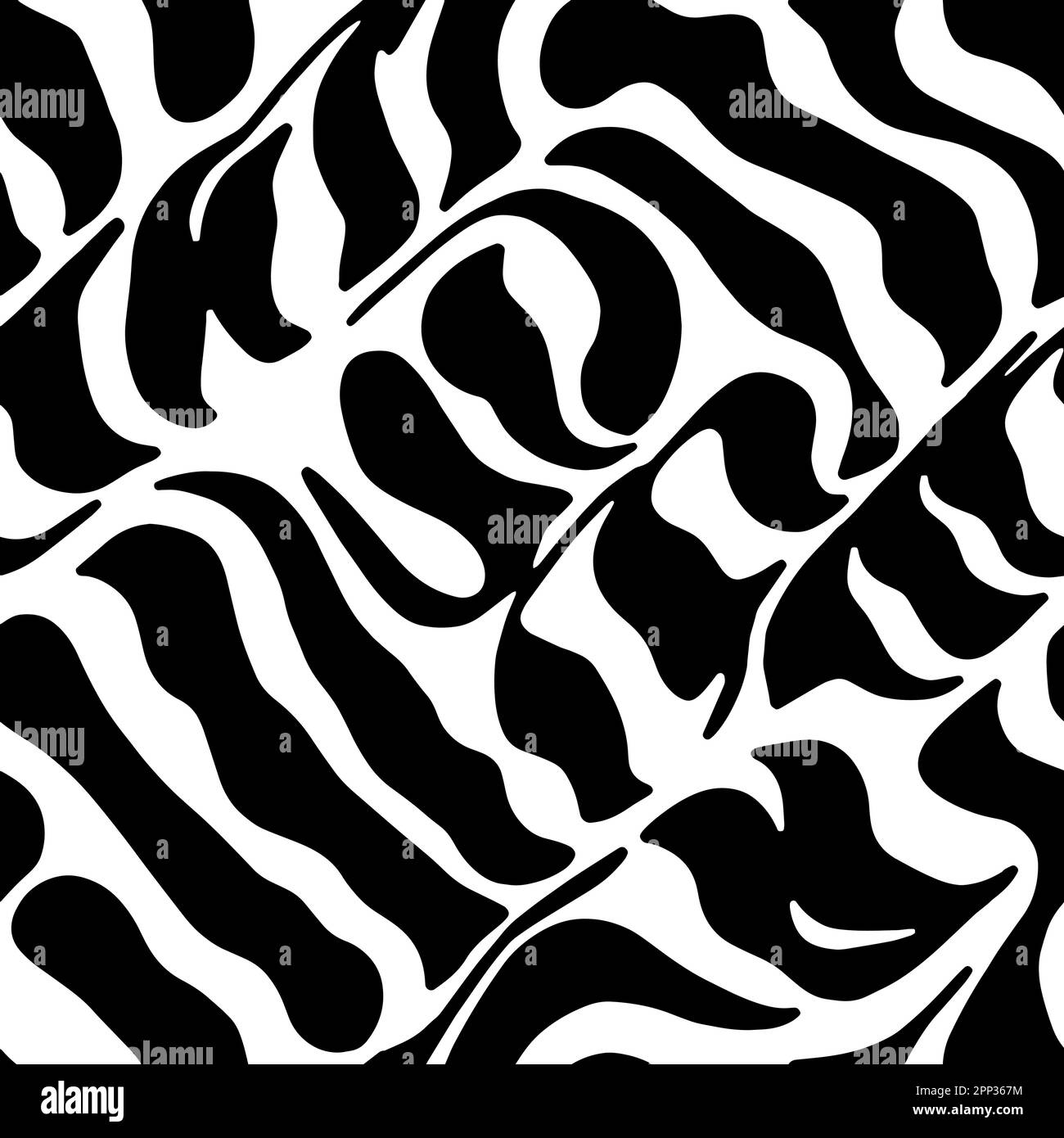 Vector Optical Illusion Black and White Seamless Pattern Stock Vector ...