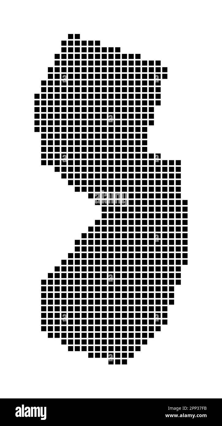 New Jersey map. Map of New Jersey in dotted style. Borders of the us state filled with