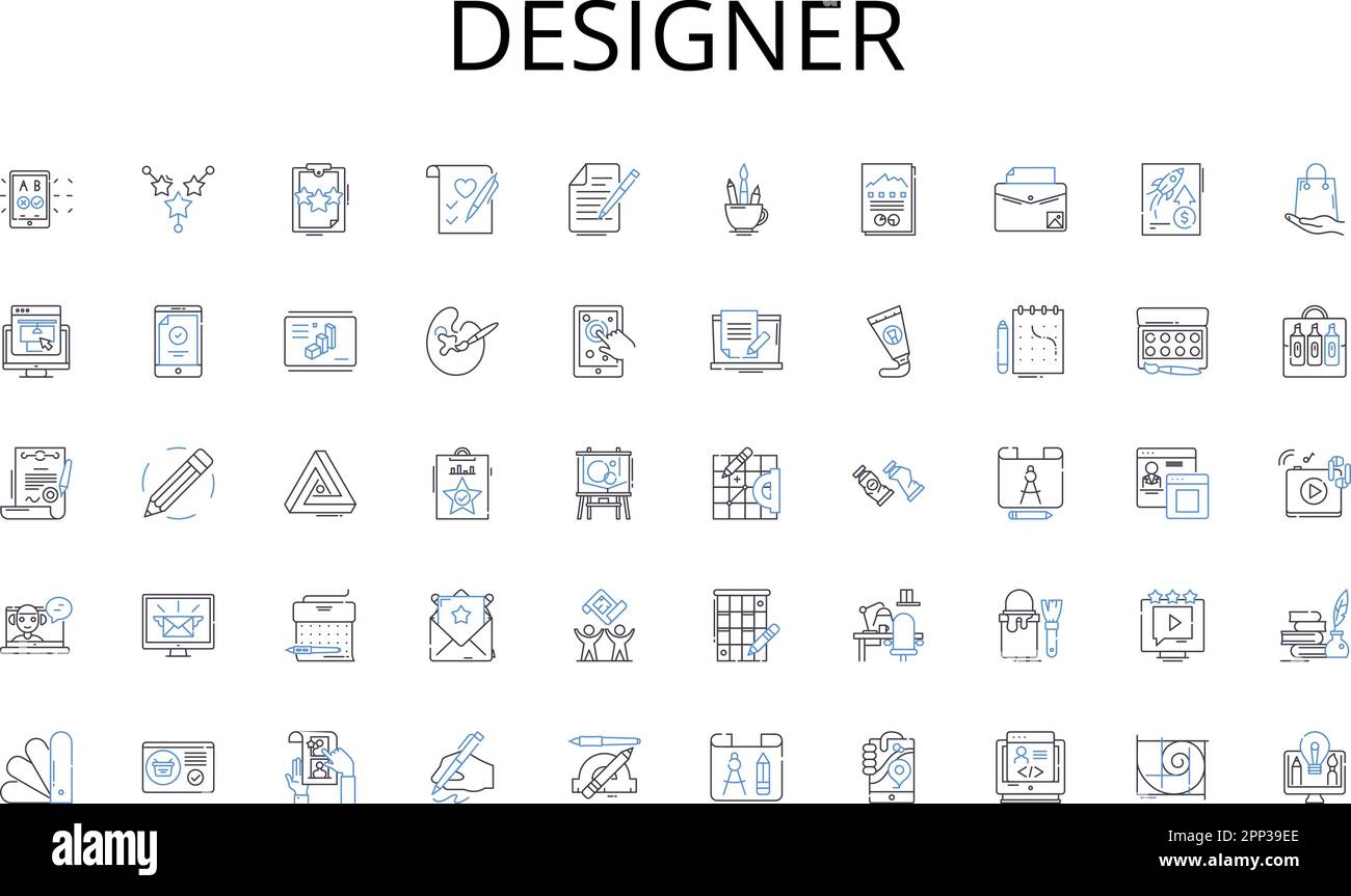 Designer line icons collection. Legacy , Custom , Ritual , Legend