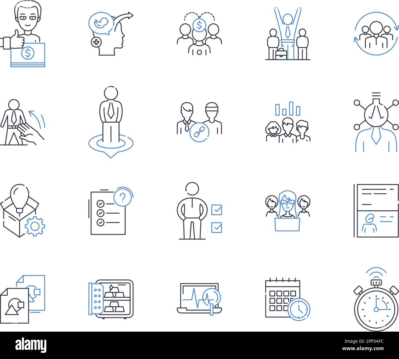 Receipts acquired line icons collection. Acquisition, Proof, Record