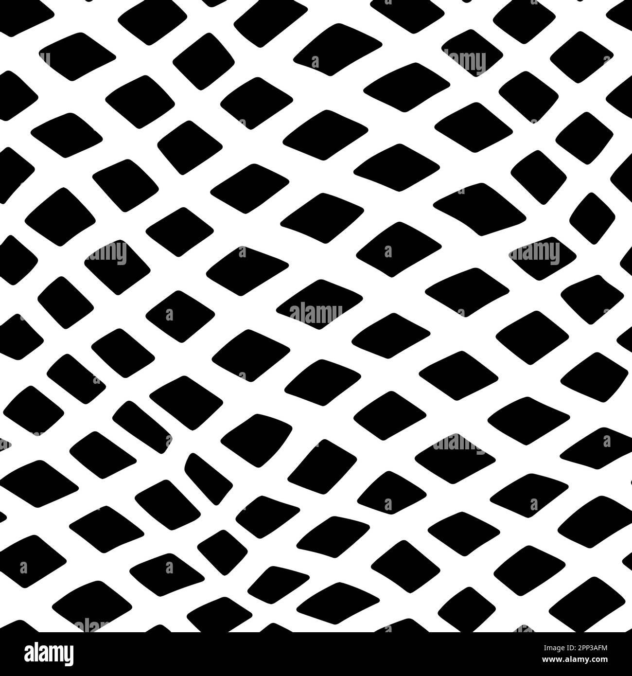Vector Optical Illusion Black and White Seamless Pattern Stock Vector ...
