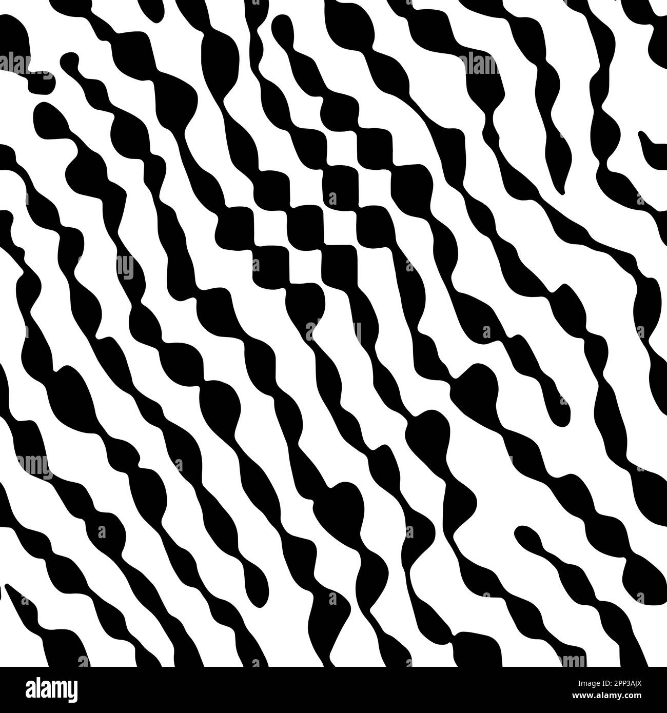 Vector Optical Illusion Black and White Seamless Pattern Stock Vector ...