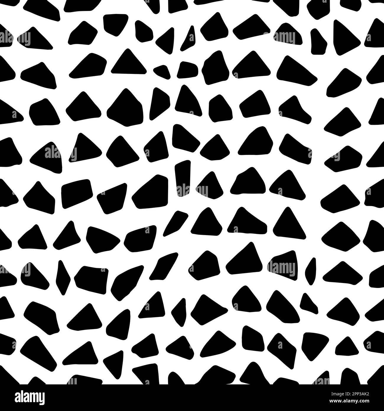 Vector Optical Illusion Black and White Seamless Pattern Stock Vector ...