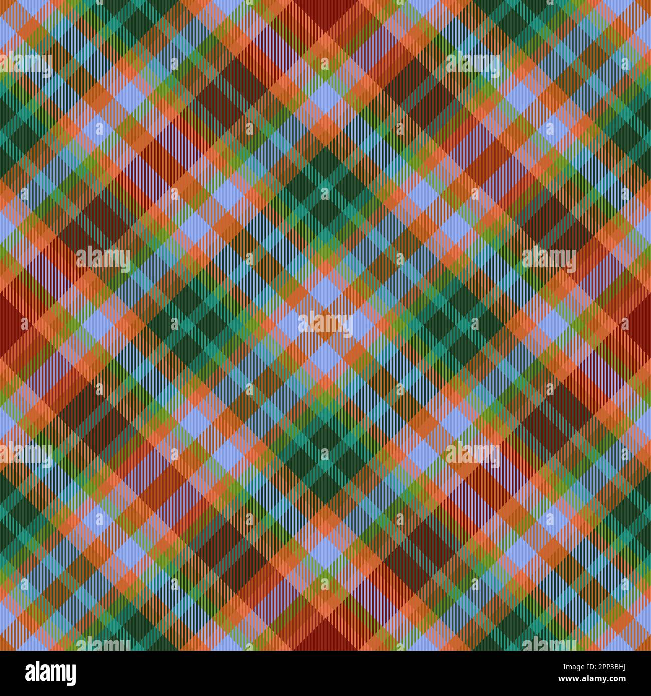 Plaid vector pattern. Tartan texture seamless. Fabric textile check background in turquoise and dark colors. Stock Vector
