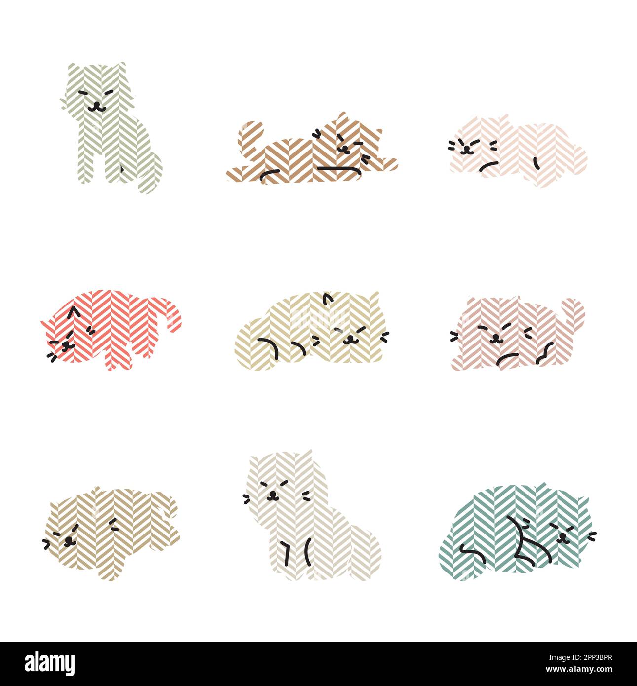 Cat Clipart-icon style cat simple drawing