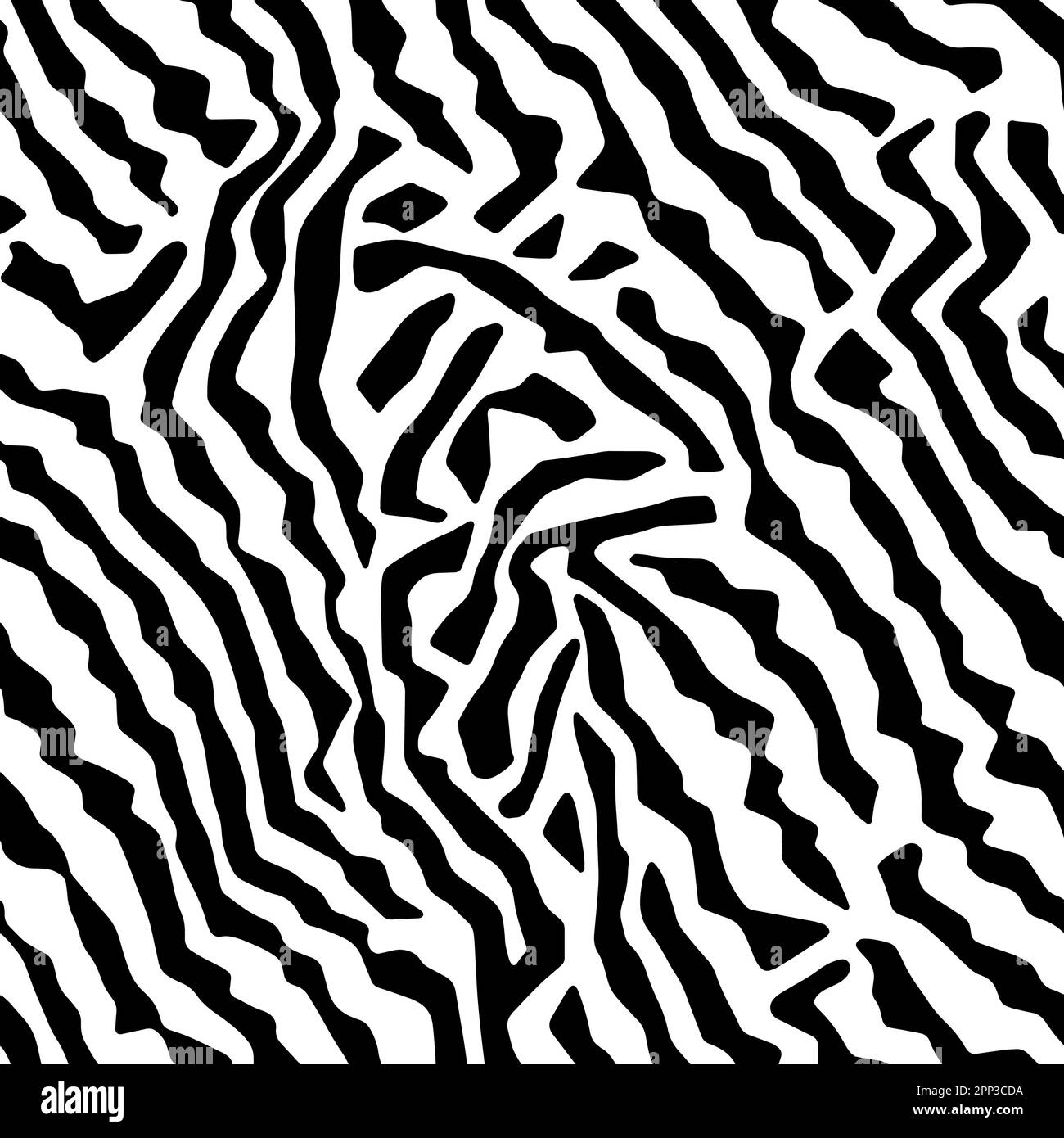 Vector Optical Illusion Black and White Seamless Pattern Stock Vector ...
