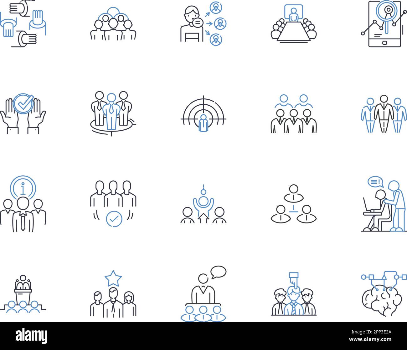Conglomerate line icons collection. Diversification, Merger, Holdings, Empire, Multi-industry, Portfolio, Expansion vector and linear illustration Stock Vector