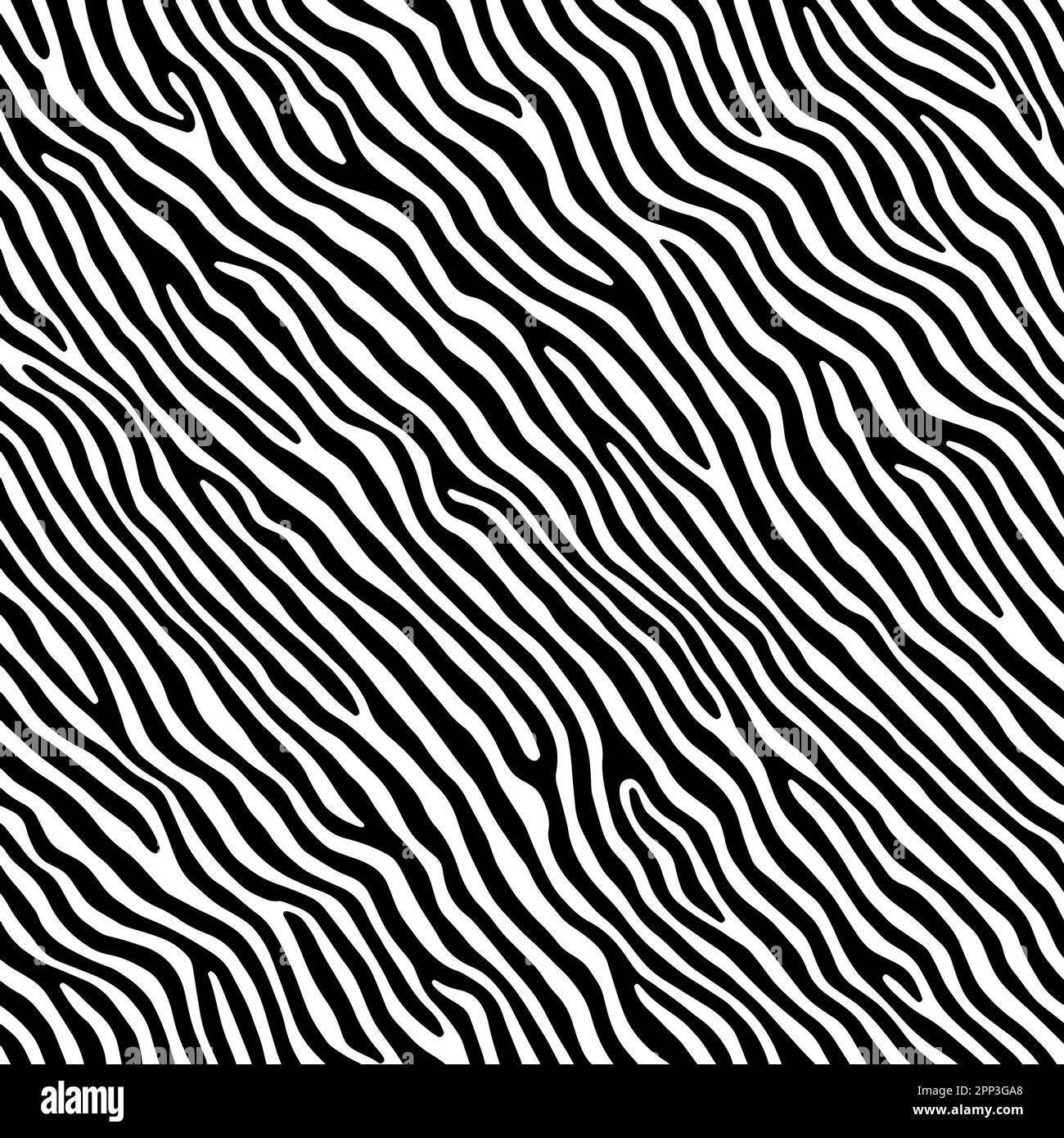 Vector Optical Illusion Black and White Seamless Pattern Stock