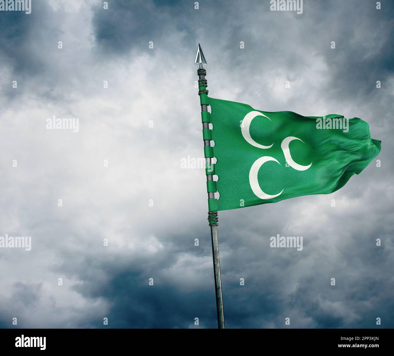 Ottoman State Flag Ottoman Empire Stock Photo Alamy