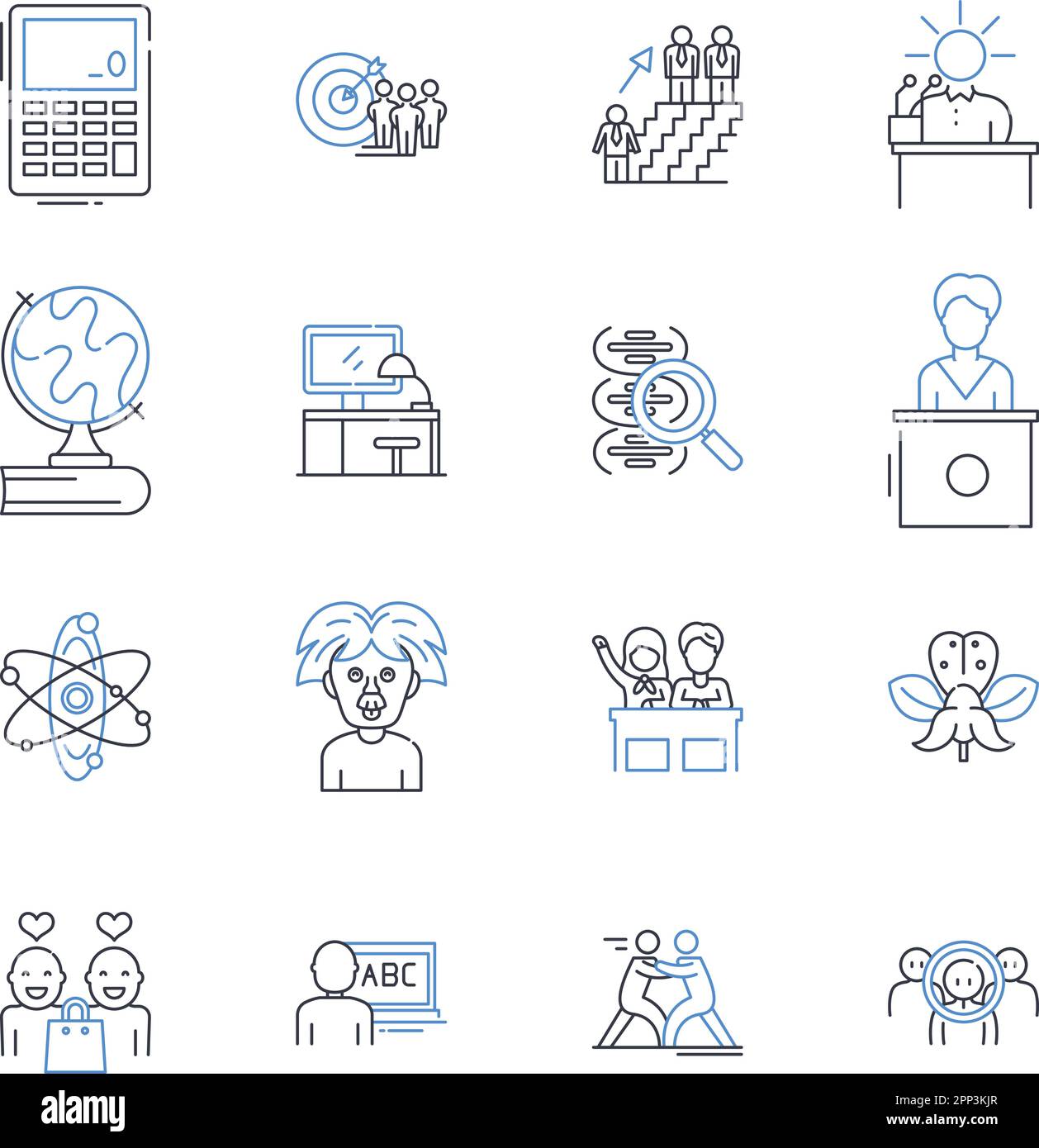 Learning Experience Line Icons Collection Discovery Exploration Learning Experience Line Icons Collection Discovery Exploration