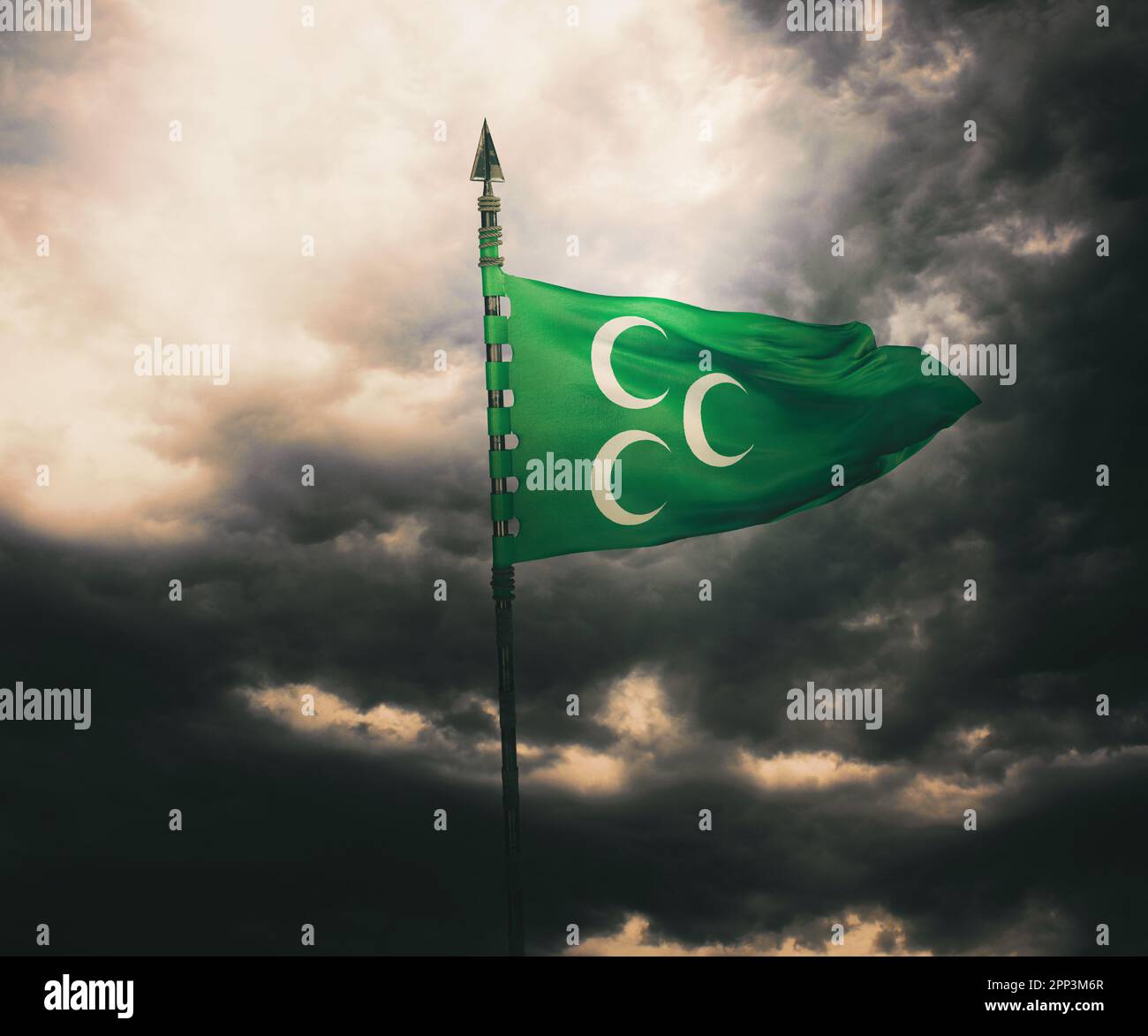 Ottoman State Flag Ottoman Empire Stock Photo Alamy